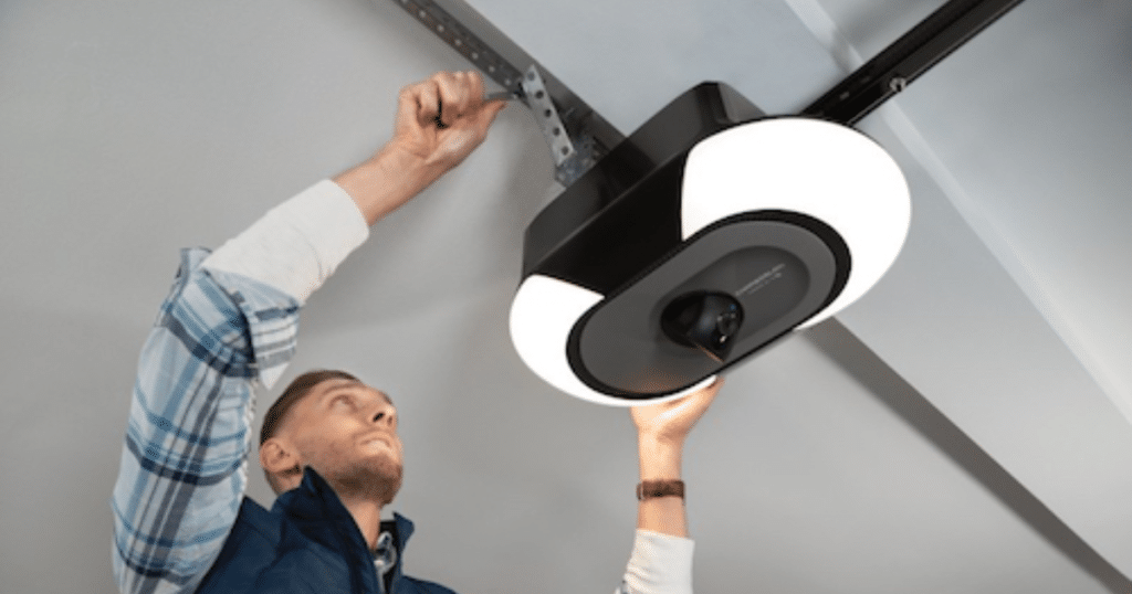 Installing a new garage opener mount today.